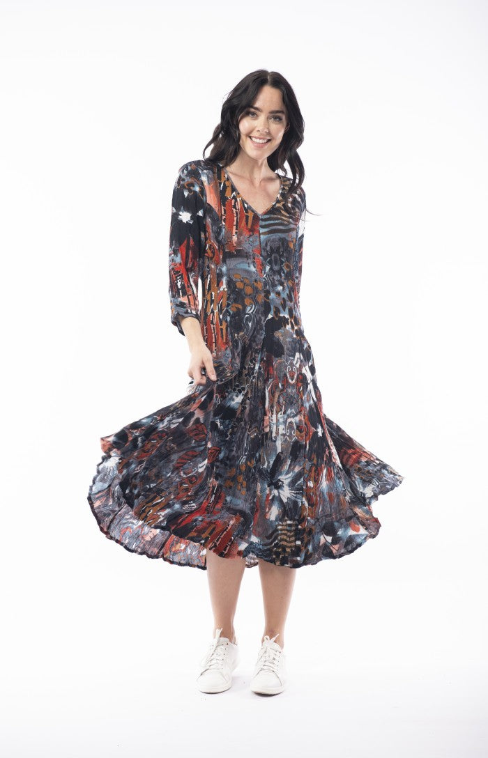 Poseidon Godet Dress