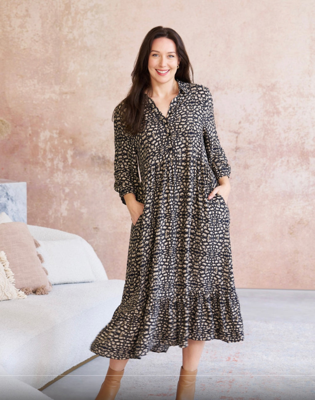 Kane Midi Dress C24407197 by BoHo Aust