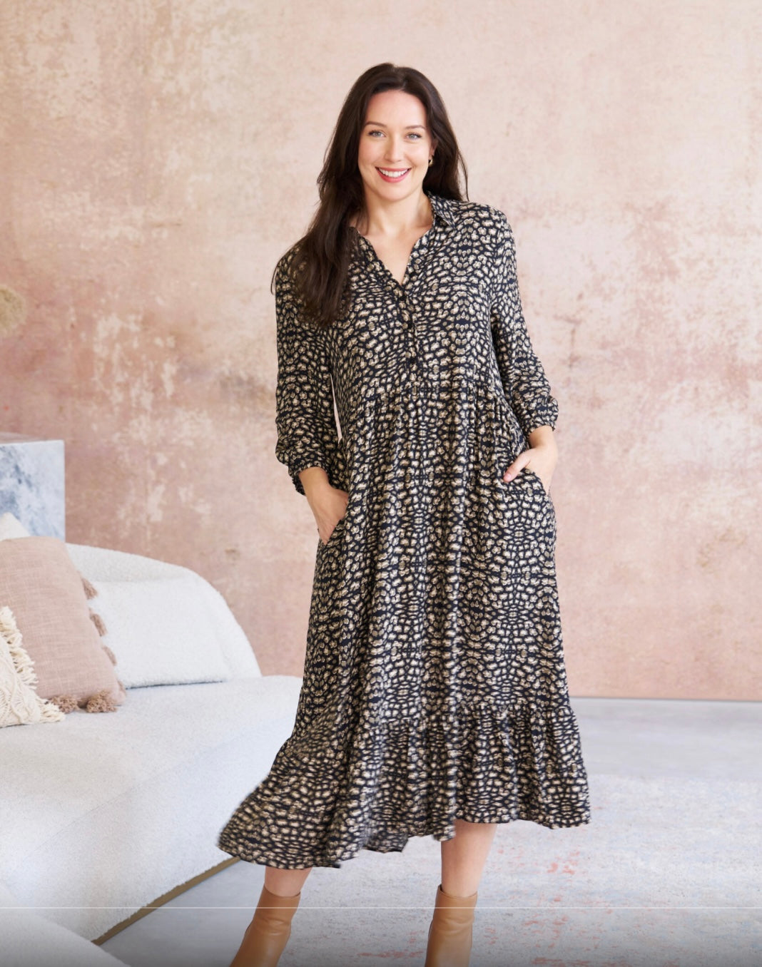 Kane Midi Dress C24407197 by BoHo Aust