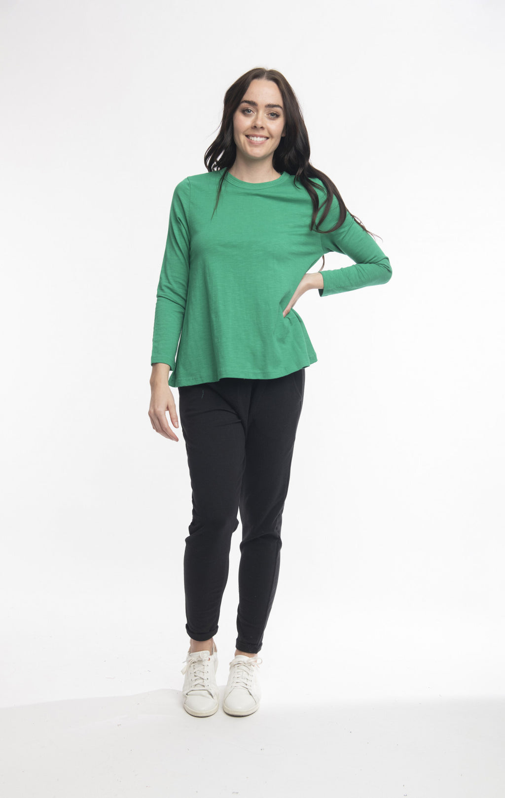 Essential knit Long Sleeve Tee by Orientique