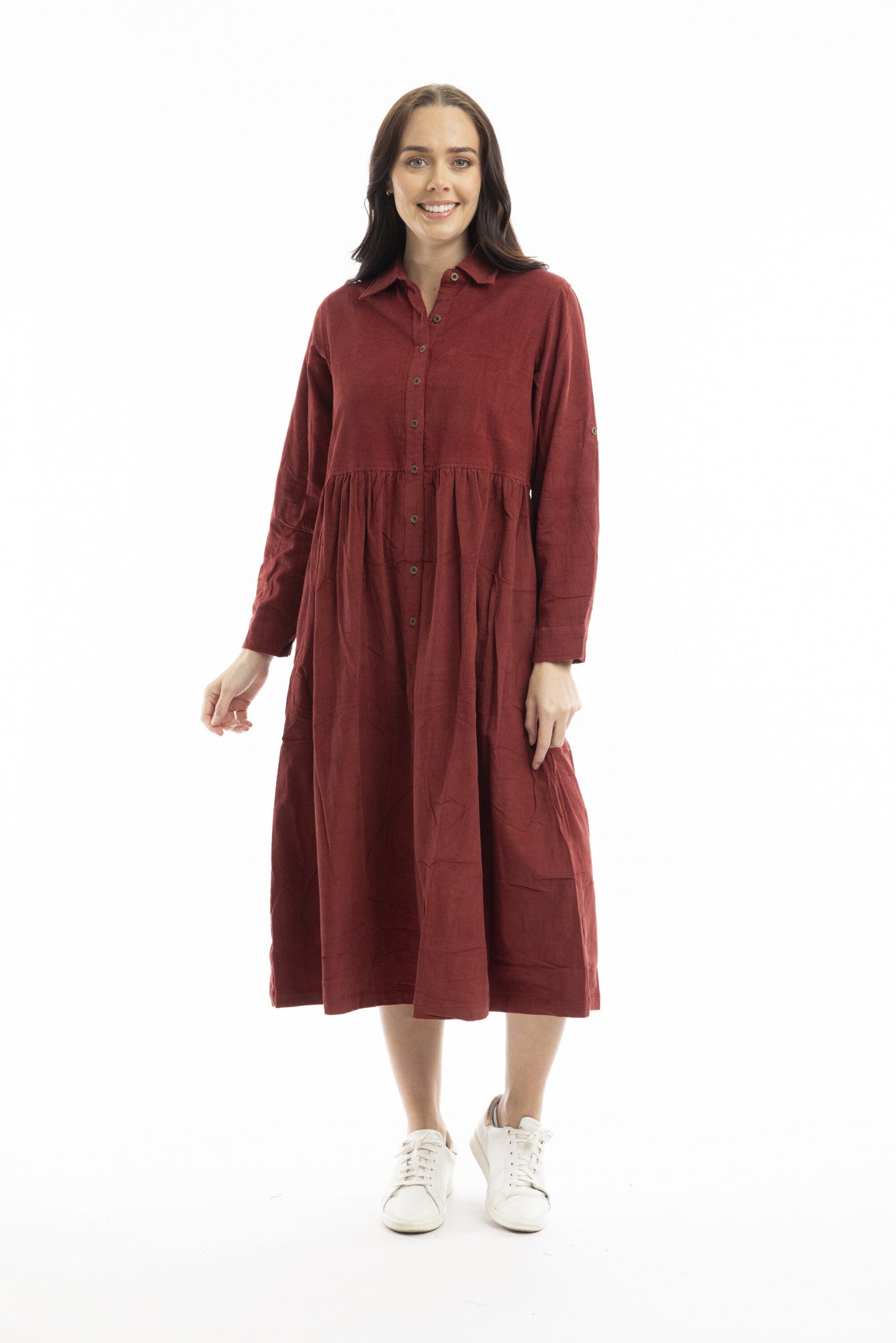 Cord Collar dress by Orientique