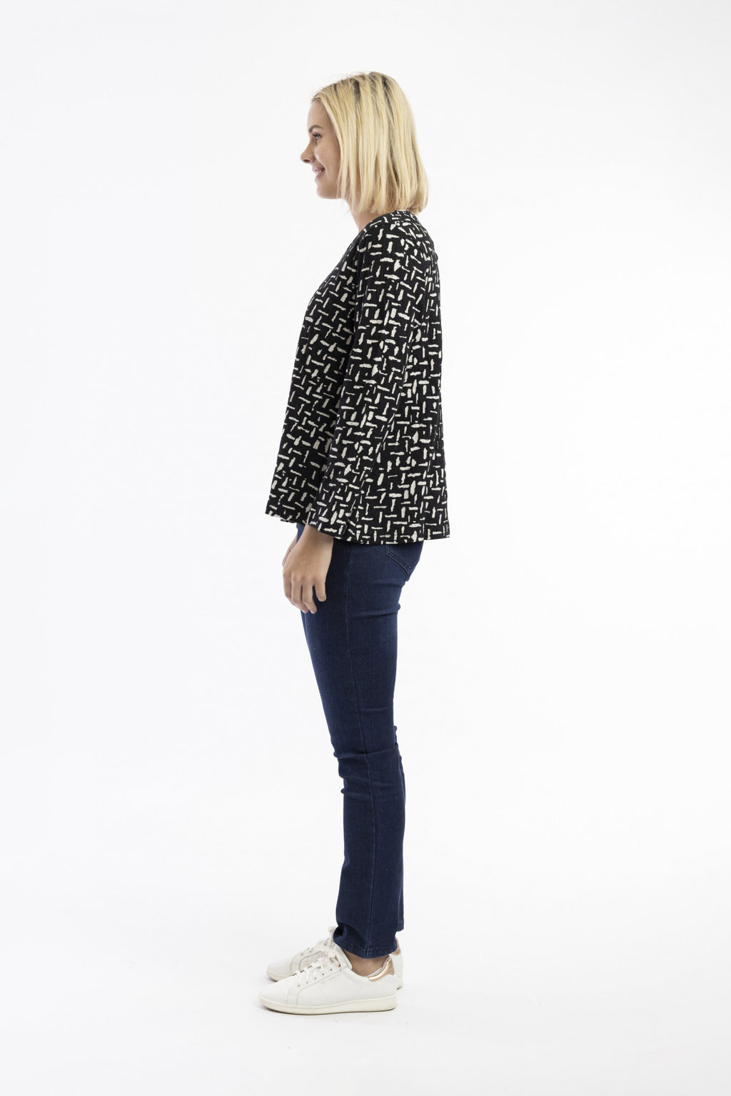 Makeba Contemporary Long Sleeve Top by Orientique