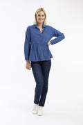 Corduroy Waist Shirt by Orientique (shirt has pockets)