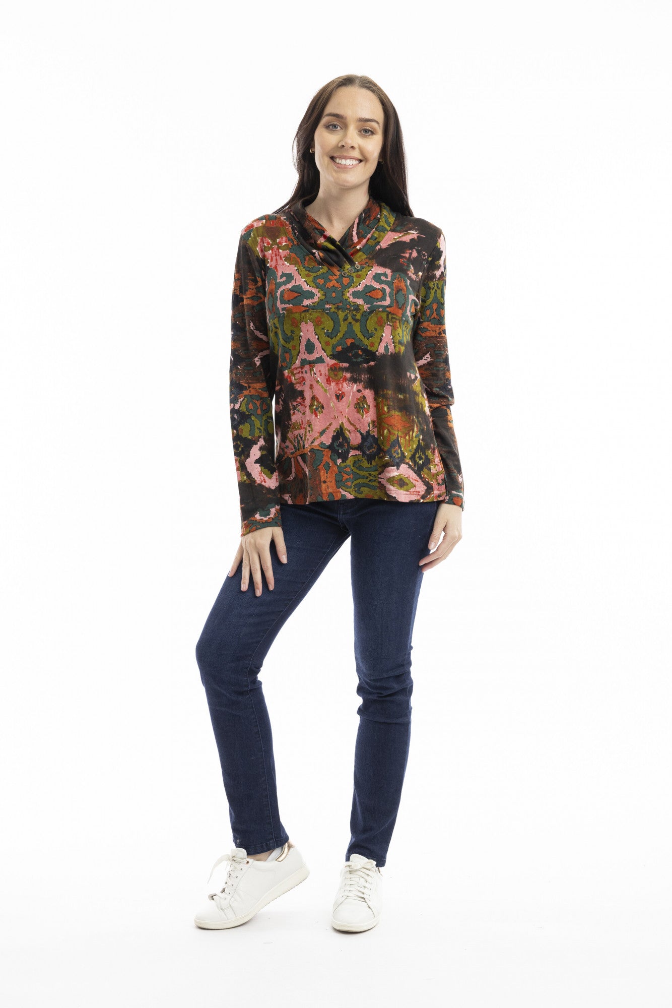 Diamonds Cowl Top 3264 by Orientique