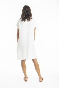Linen Shift Dress Cap sleeve by Escape